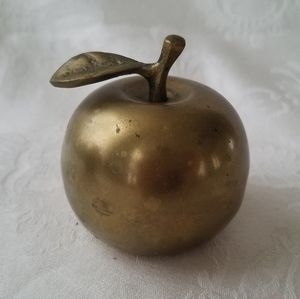 Vintage Brass Apple